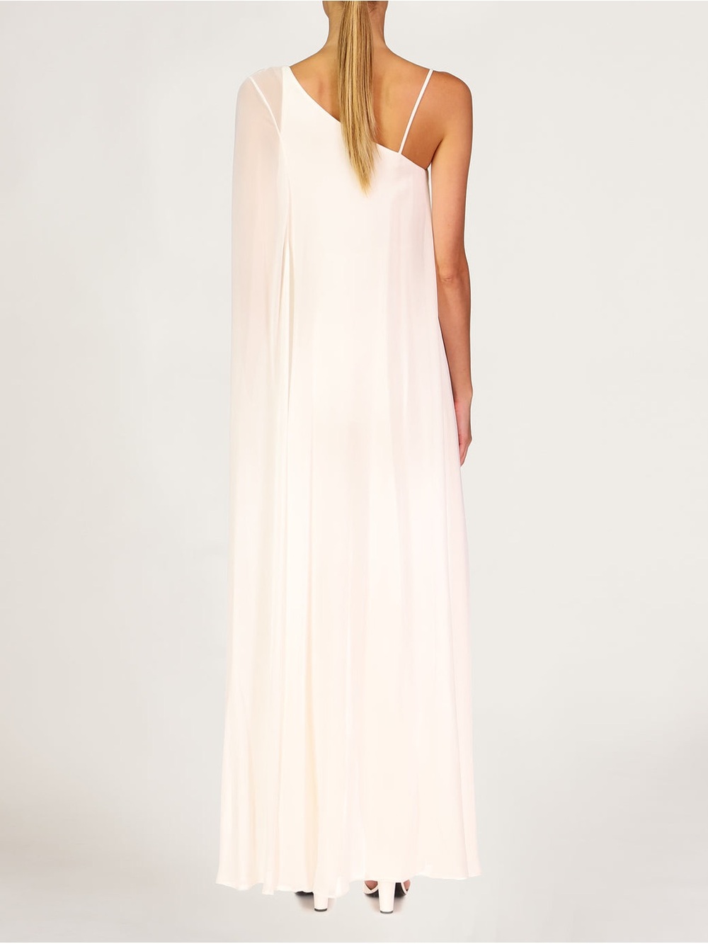 $795 NWT Halston “Chelsea” OS One-Shoulder Jumpsuit in Pristine Sz 6 - Picture 2 of 15